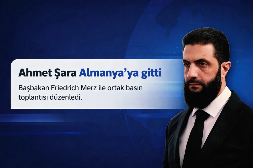 Suriye Cumhurbaşkanı Şara Almanya'da 2 Ahmet Şara